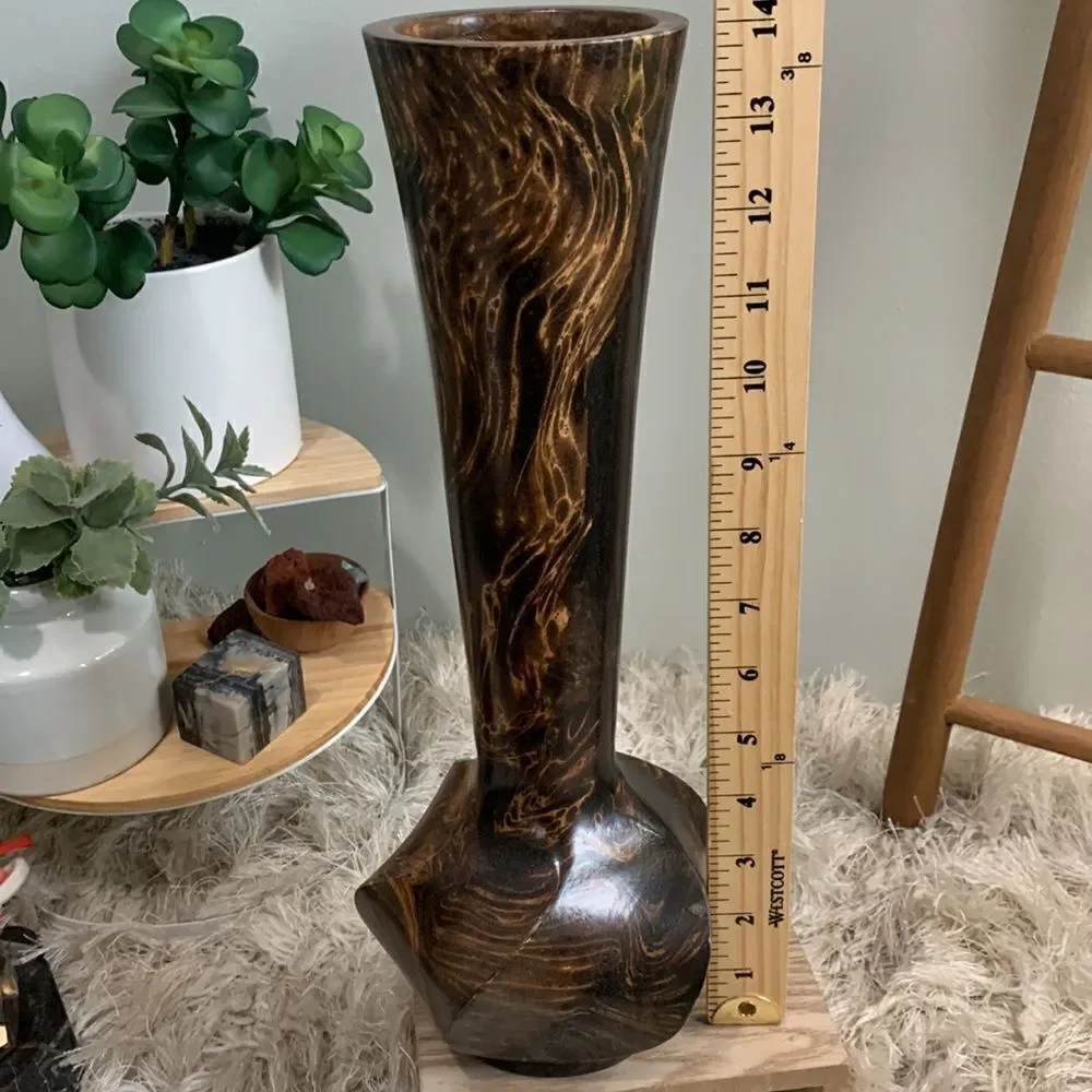 Wooden Vase Made In Thailand